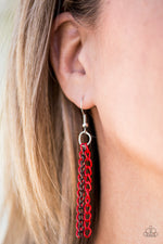 Colorful Calamity - Red Lanyard - Paparazzi Accessories