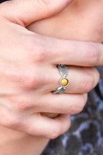 Awesomely ARROW-Dynamic - Yellow Ring - Paparazzi Accessories