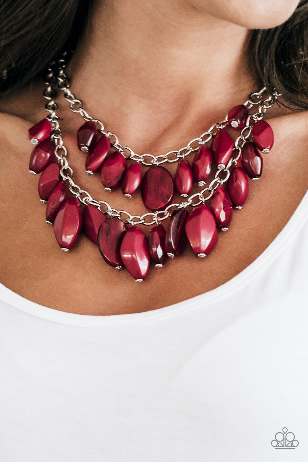 Royal Retreat - Red Necklace - Paparazzi Accessories