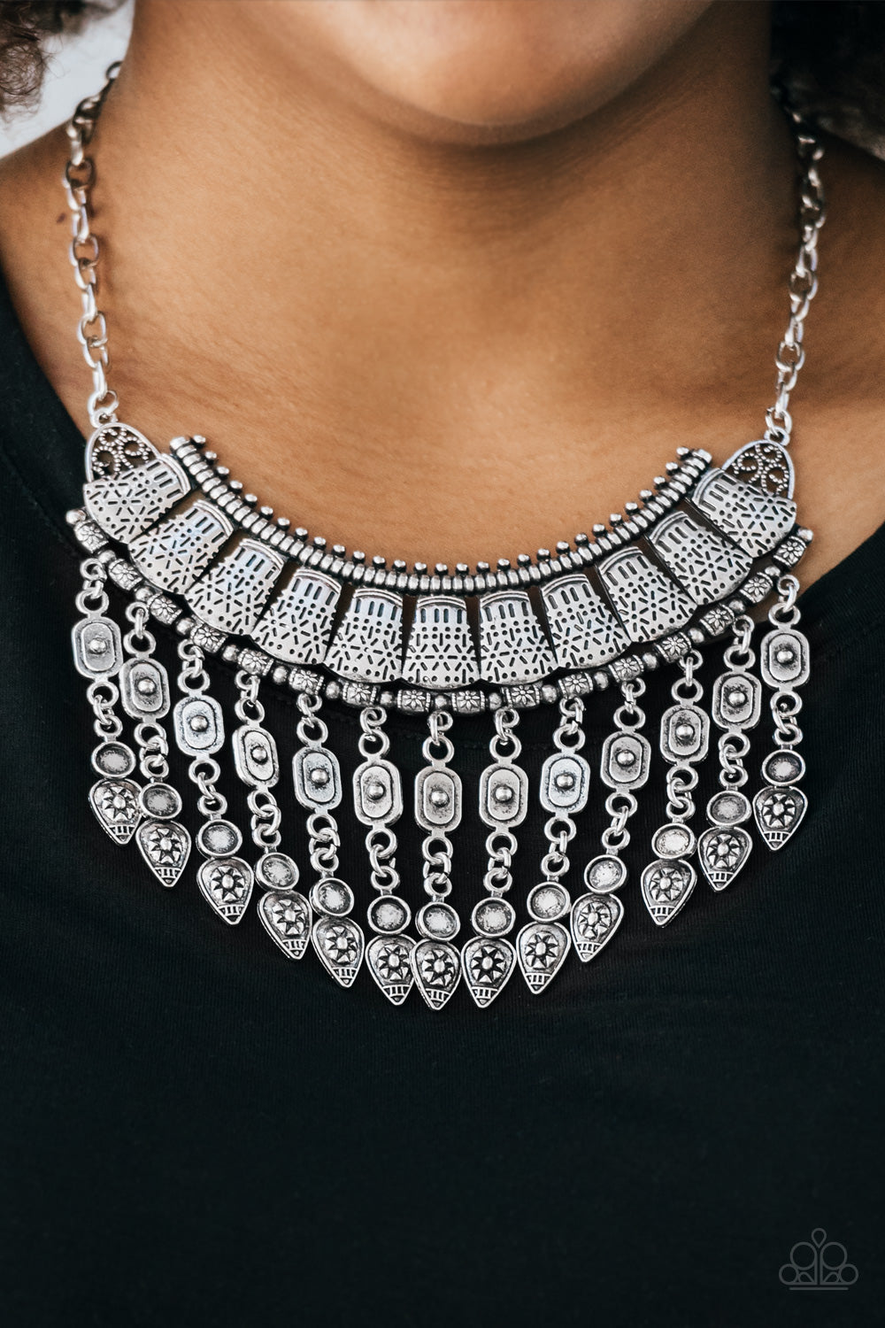 The Desert Is Calling - Silver Necklace - Paparazzi Accessories