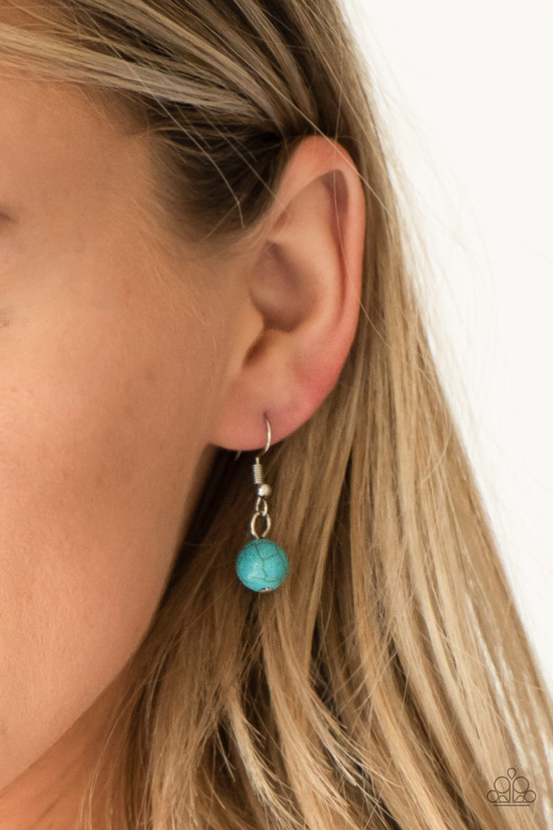 Full Frontier - Blue Necklace - Paparazzi Accessories