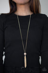 Five-Alarm FIREWORK - Gold Necklace - Paparazzi Accessories