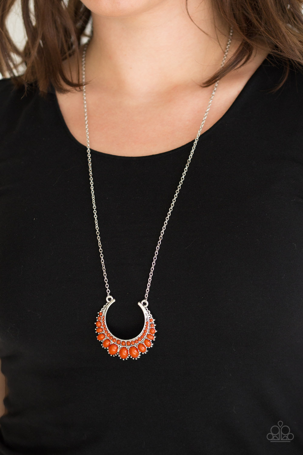 Count To ZEN - Orange Necklace - Paparazzi Accessories