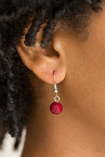 Pacific Piers - Red Necklace - Paparazzi Accessories