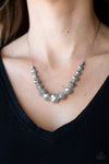 Crystal Carriages - Silver Necklace - Paparazzi Accessories