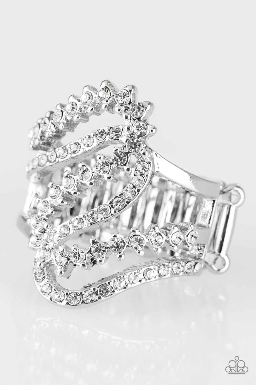 five-dollar-jewelry-make-waves-white-ring-paparazzi-accessories