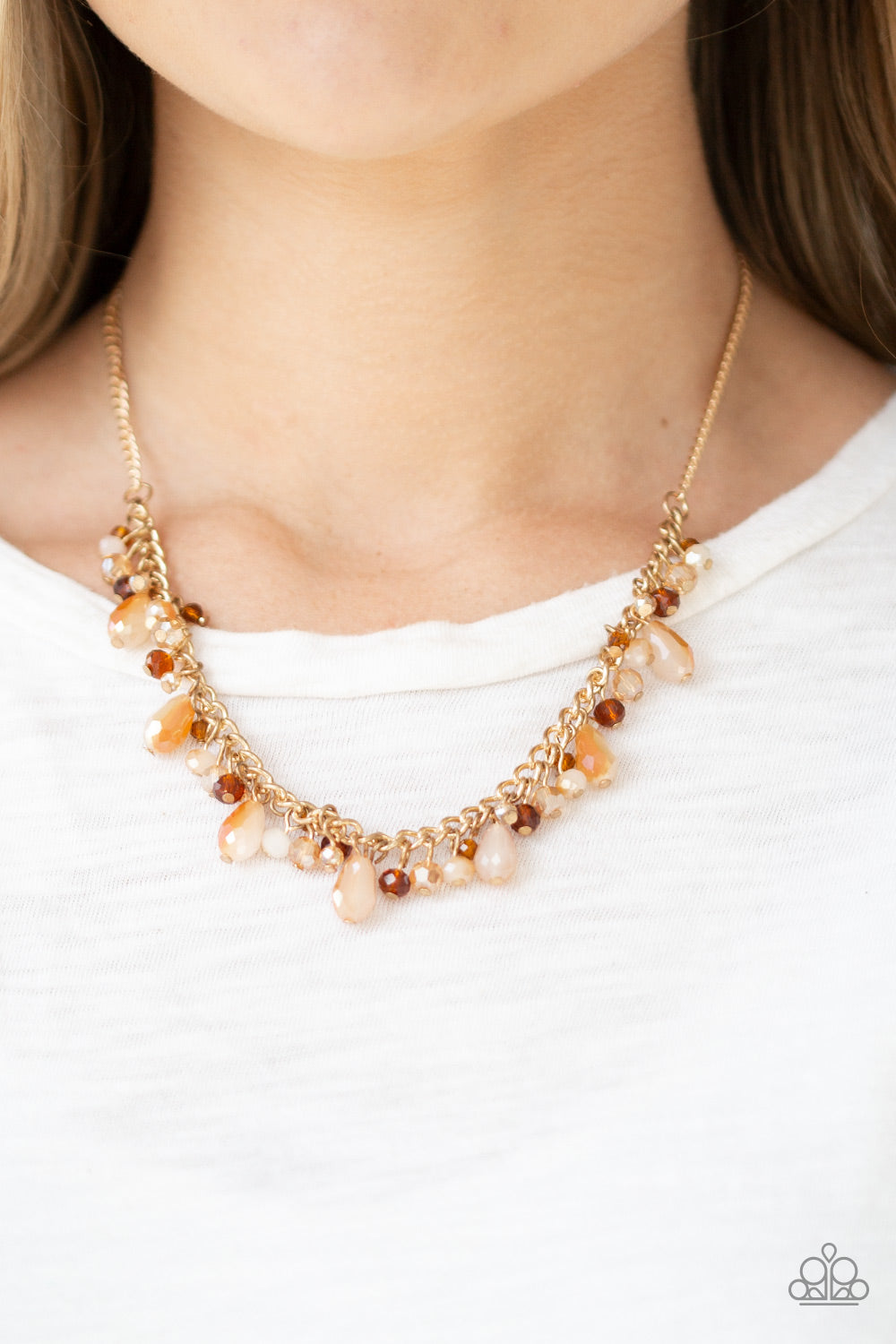 Courageously Catwalk - Gold Necklace - Paparazzi Accessories