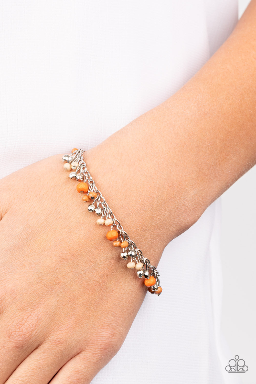 Aquatic Adventure - Orange Bracelet - Paparazzi Accessories