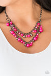 Watch Me Now - Pink Necklace - Paparazzi Accessories