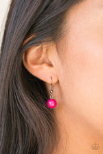 Watch Me Now - Pink Necklace - Paparazzi Accessories