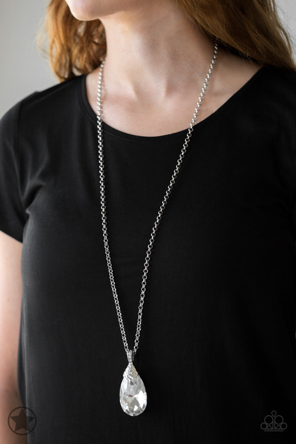 Spellbinding Sparkle - White Necklace - Paparazzi Accessories