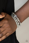 Babe-alicious - Silver Bracelet - Paparazzi Accessories