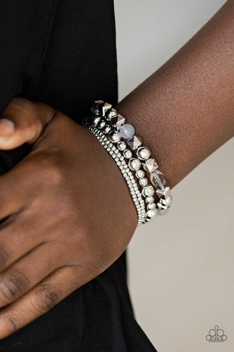 Babe-alicious - Silver Bracelet - Paparazzi Accessories