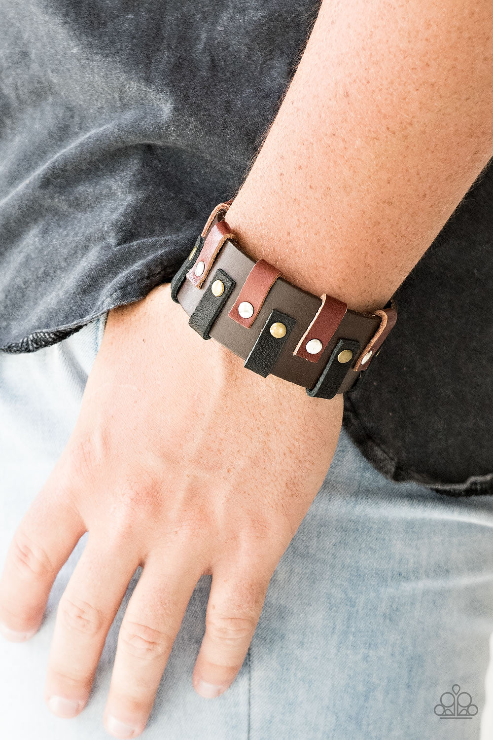 Modern Musketeer - Unisex/ Men’s Brown Bracelet - Paparazzi Accessories