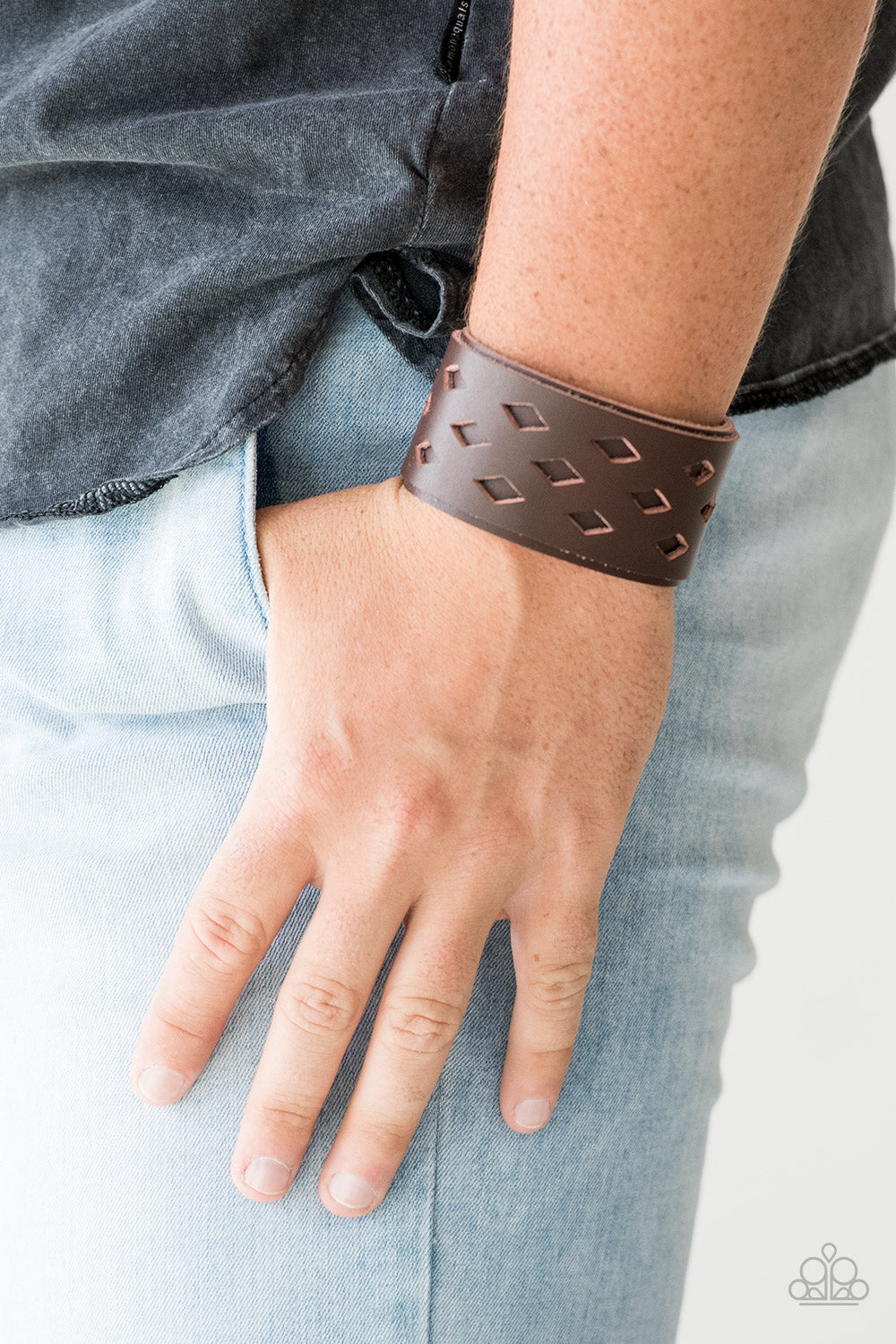 Bucking Bronco - Unisex / Men’s Brown Bracelet - Paparazzi Accessories