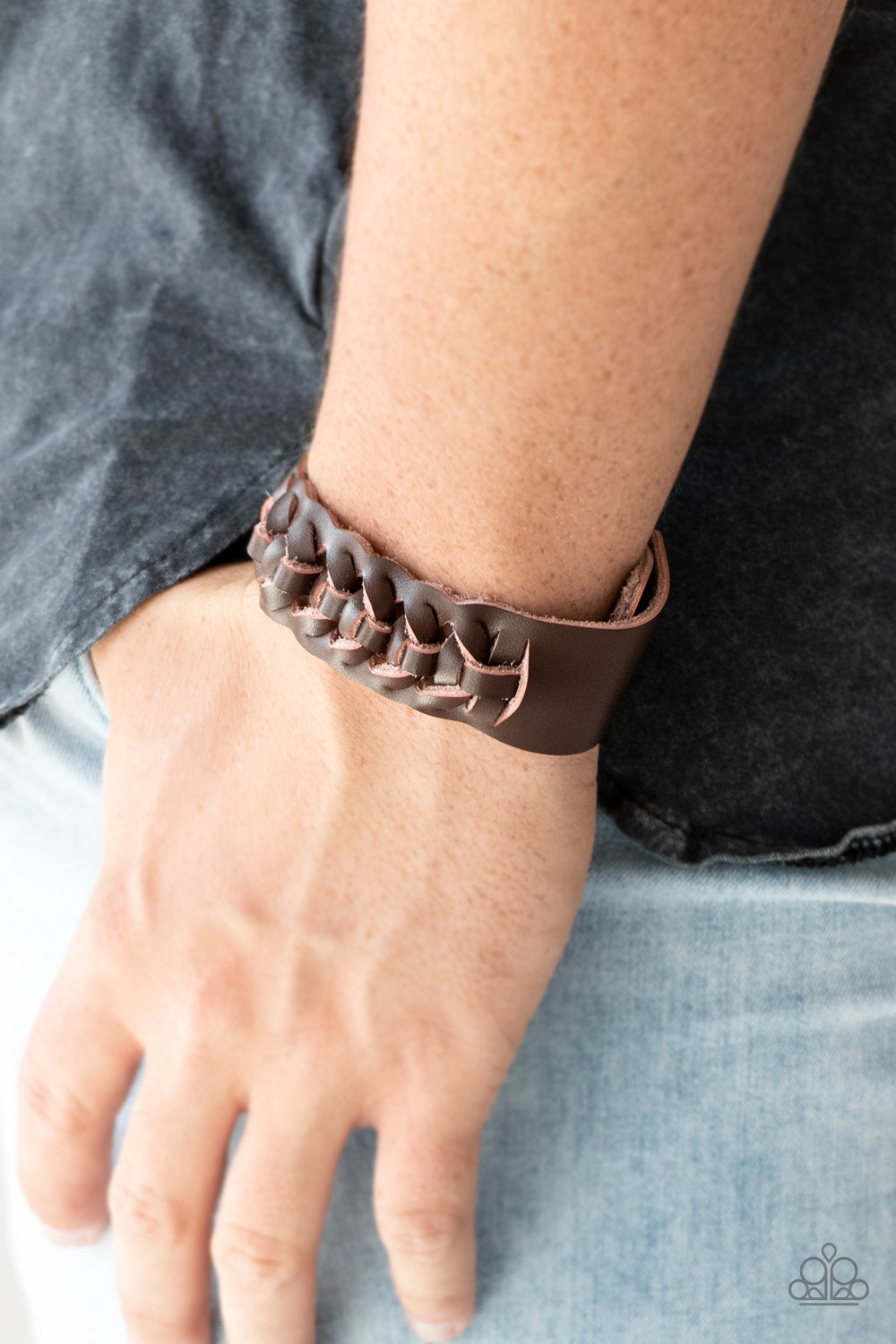 Rustle Up - Unisex / Men’s Brown Bracelet - Paparazzi Accessories