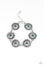 five-dollar-jewelry-funky-flower-child-blue-bracelet-paparazzi-accessories