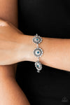 Funky Flower Child - Blue Bracelet - Paparazzi Accessories