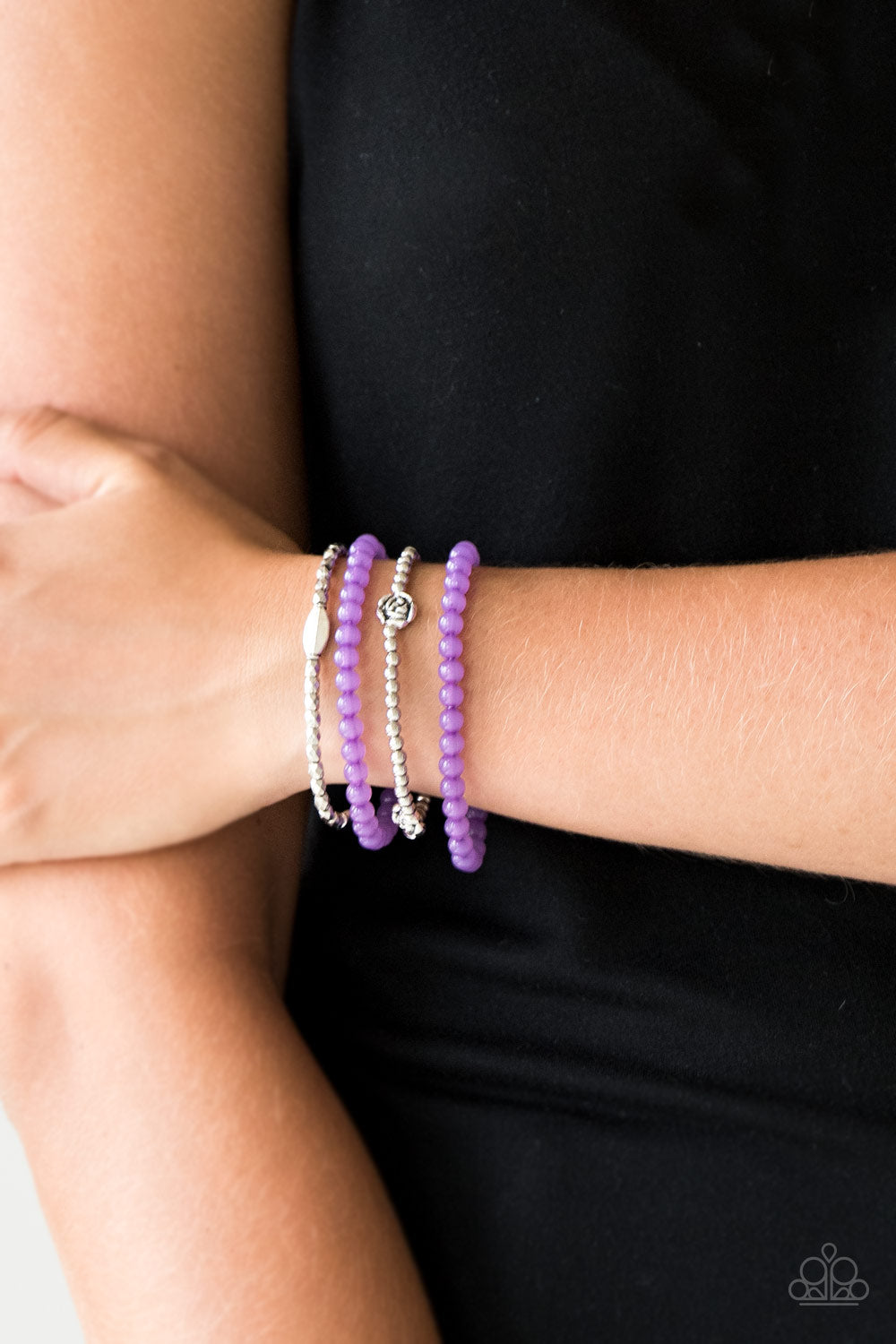 Blooming Buttercups - Purple Bracelet - Paparazzi Accessories