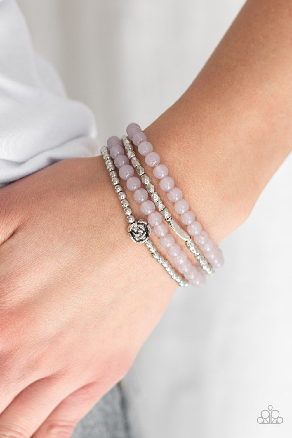 Blooming Buttercups - Silver Bracelet - Paparazzi Accessories