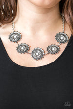 Me-dallions, Myself, and I - White Necklace - Paparazzi Accessories