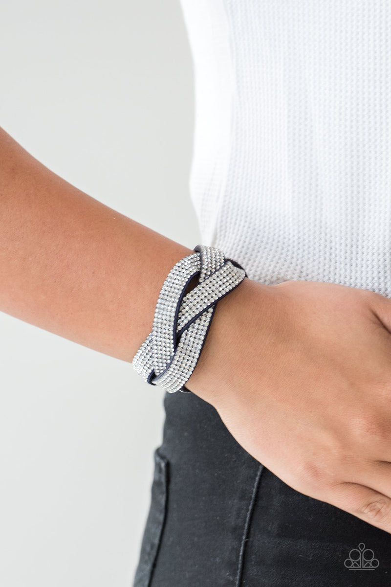 Nice Girls Finish Last - Blue Bracelet - Paparazzi Accessories