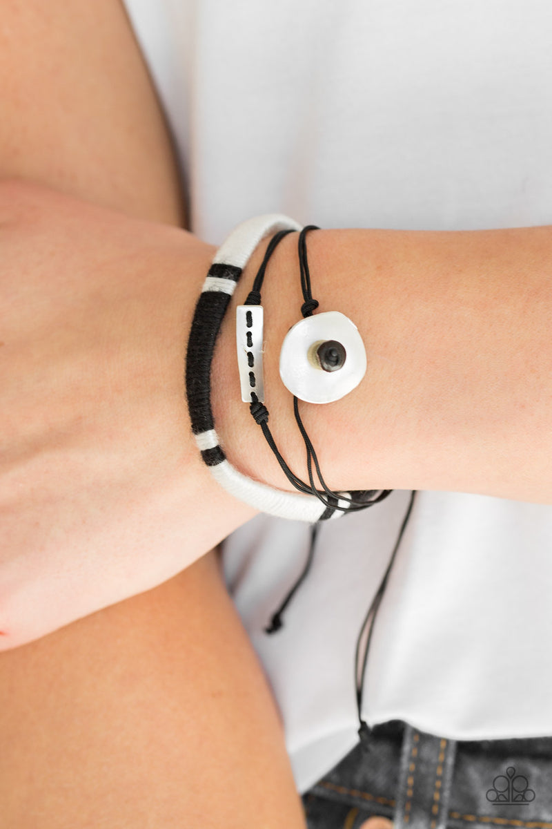 Jetsetter Journey - Black Bracelet - Paparazzi Accessories