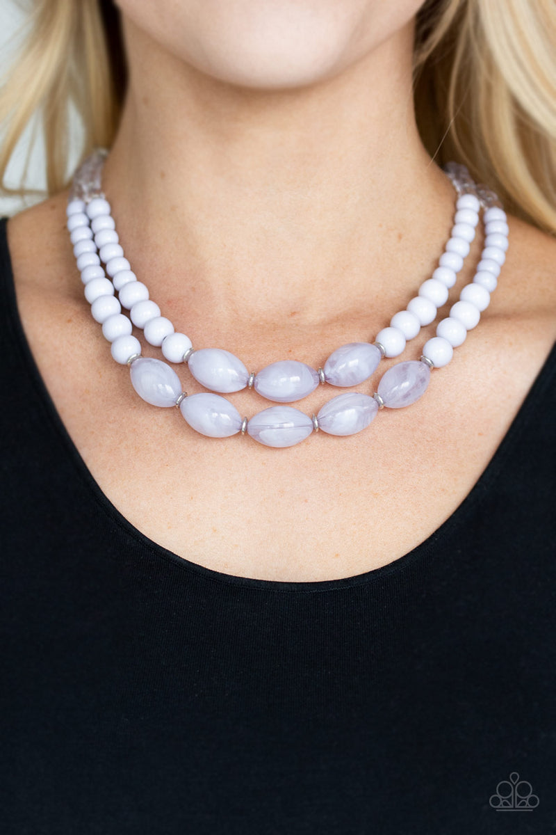 Sundae Shoppe - Silver Necklace - Paparazzi Accessories