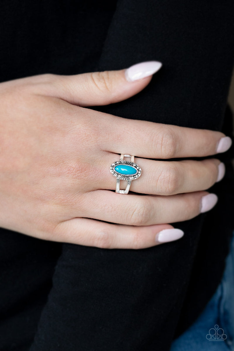 Zest Quest - Blue Ring - Paparazzi Accessories