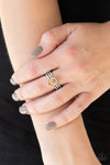 Rainbow Rivera - Orange Ring - Paparazzi Accessories