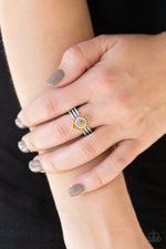 Rainbow Rivera - Orange Ring - Paparazzi Accessories