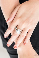 BLING It On! - White Ring - Paparazzi Accessories