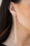 Head To Toe Dazzle - Gold Post Earrings - Paparazzi Accessories