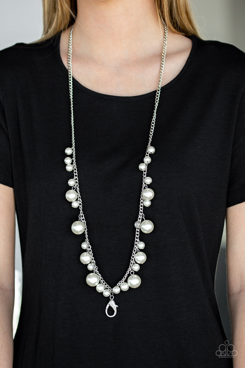 Theres Always Room At The Top - White Lanyard - Paparazzi Accessories