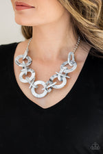 Chromatic Charm - Silver Necklace - Paparazzi Accessories