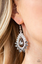 Boss Brilliance - Silver Earrings - Paparazzi Accessories