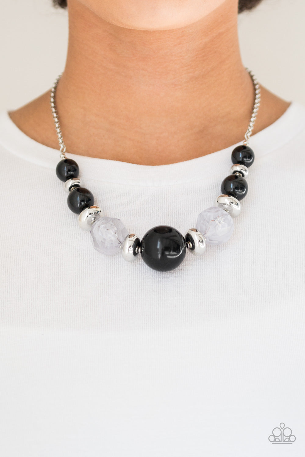 Daytime Drama - Black Necklace - Paparazzi Accessories