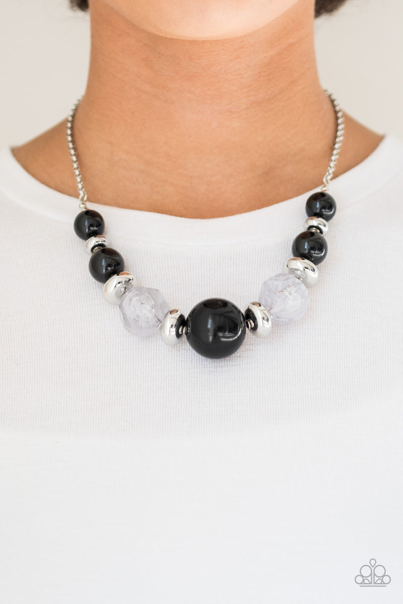 Daytime Drama - Black Necklace - Paparazzi Accessories