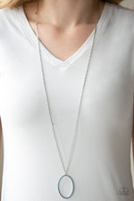A Dazzling Distraction - Blue Necklace - Paparazzi Accessories