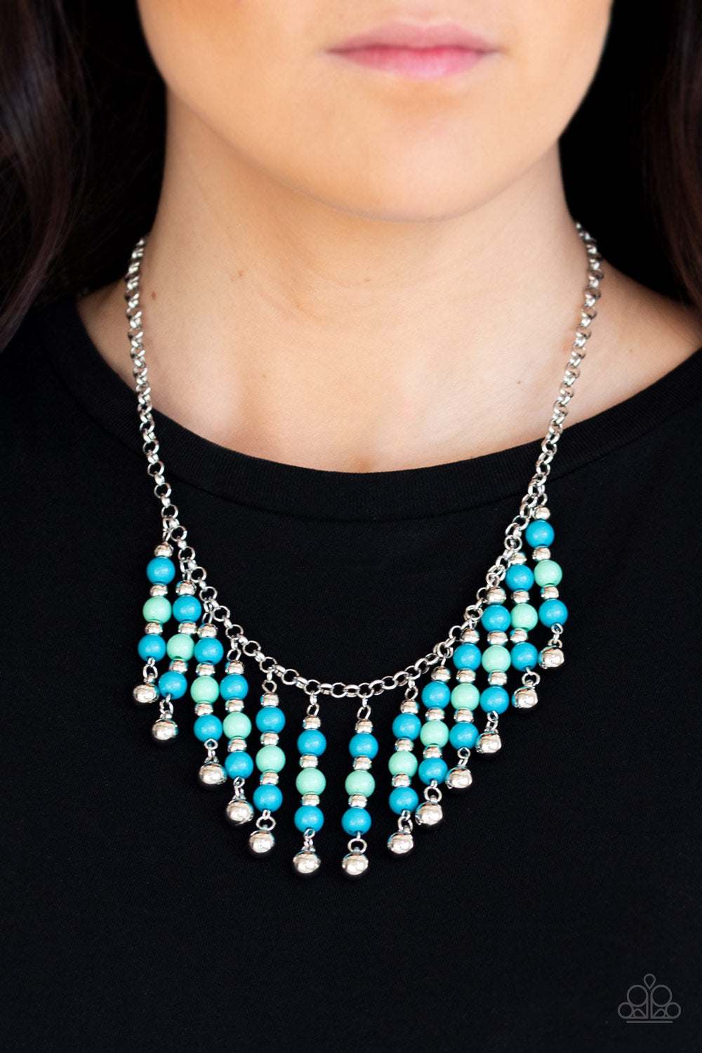 Your SUNDAES Best - Blue Necklace - Paparazzi Accessories