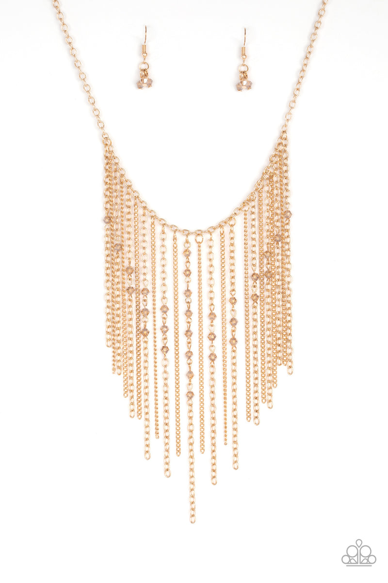 five-dollar-jewelry-first-class-fringe-gold-necklace-paparazzi-accessories