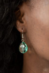 No Tears Left To Cry - Green Necklace - Paparazzi Accessories