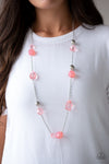 Royal Roller - Orange Necklace - Paparazzi Accessories