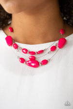 Radiant Reflections - Pink Necklace - Paparazzi Accessories