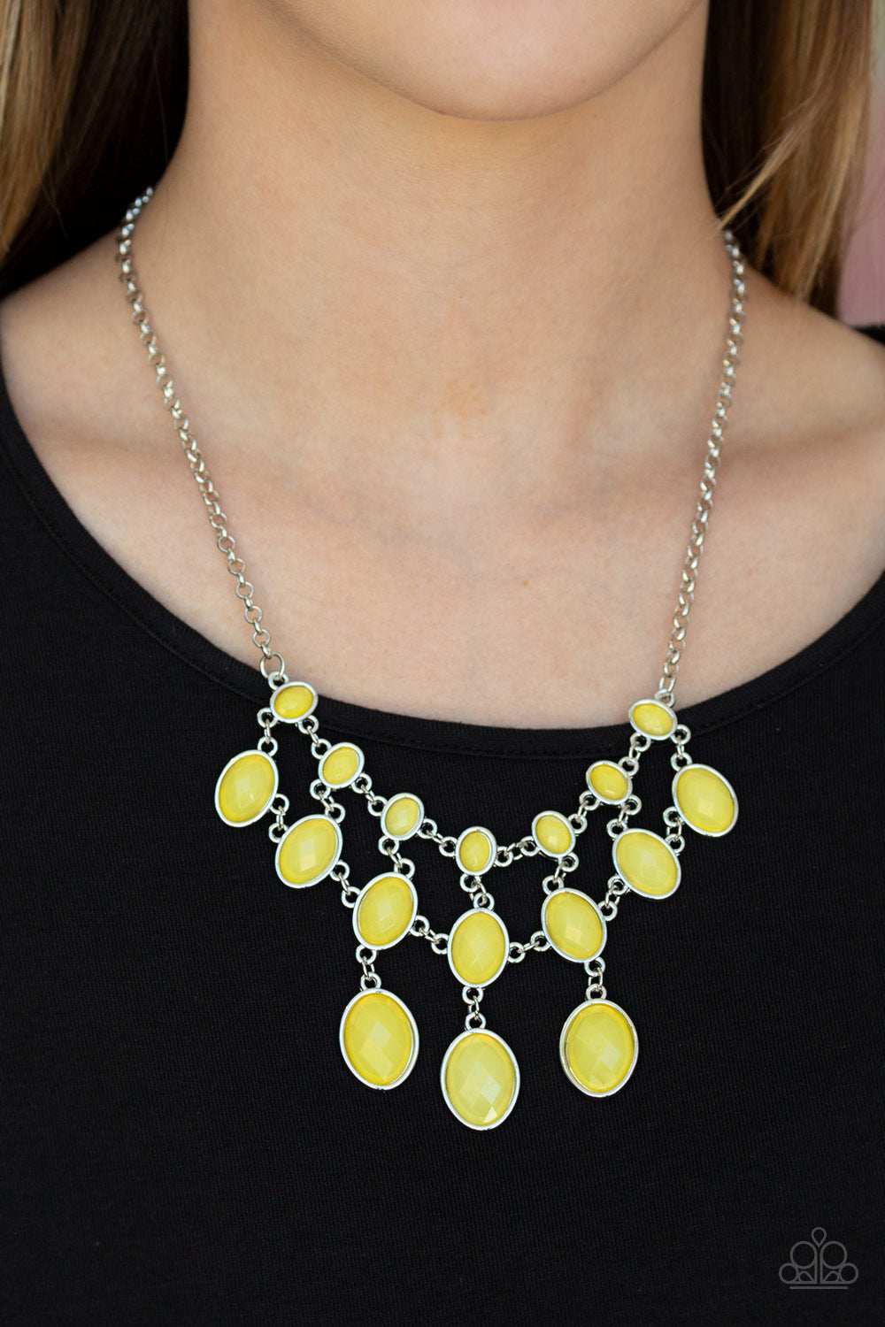 Mermaid Marmalade - Yellow Necklace - Paparazzi Accessories