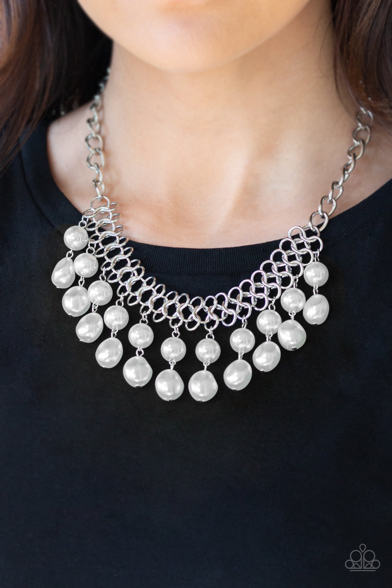 5th Avenue Fleek - White Necklace - Paparazzi Accessories