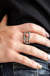POP Rival - Orange Ring - Paparazzi Accessories