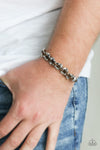 Ride The Rails - Men’s Brown Bracelet - Paparazzi Accessories