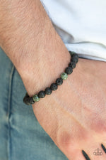 Enlivened - Green Bracelet - Paparazzi Accessories