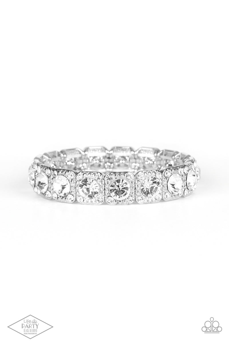 five-dollar-jewelry-blinged-out-white-bracelet-paparazzi-accessories